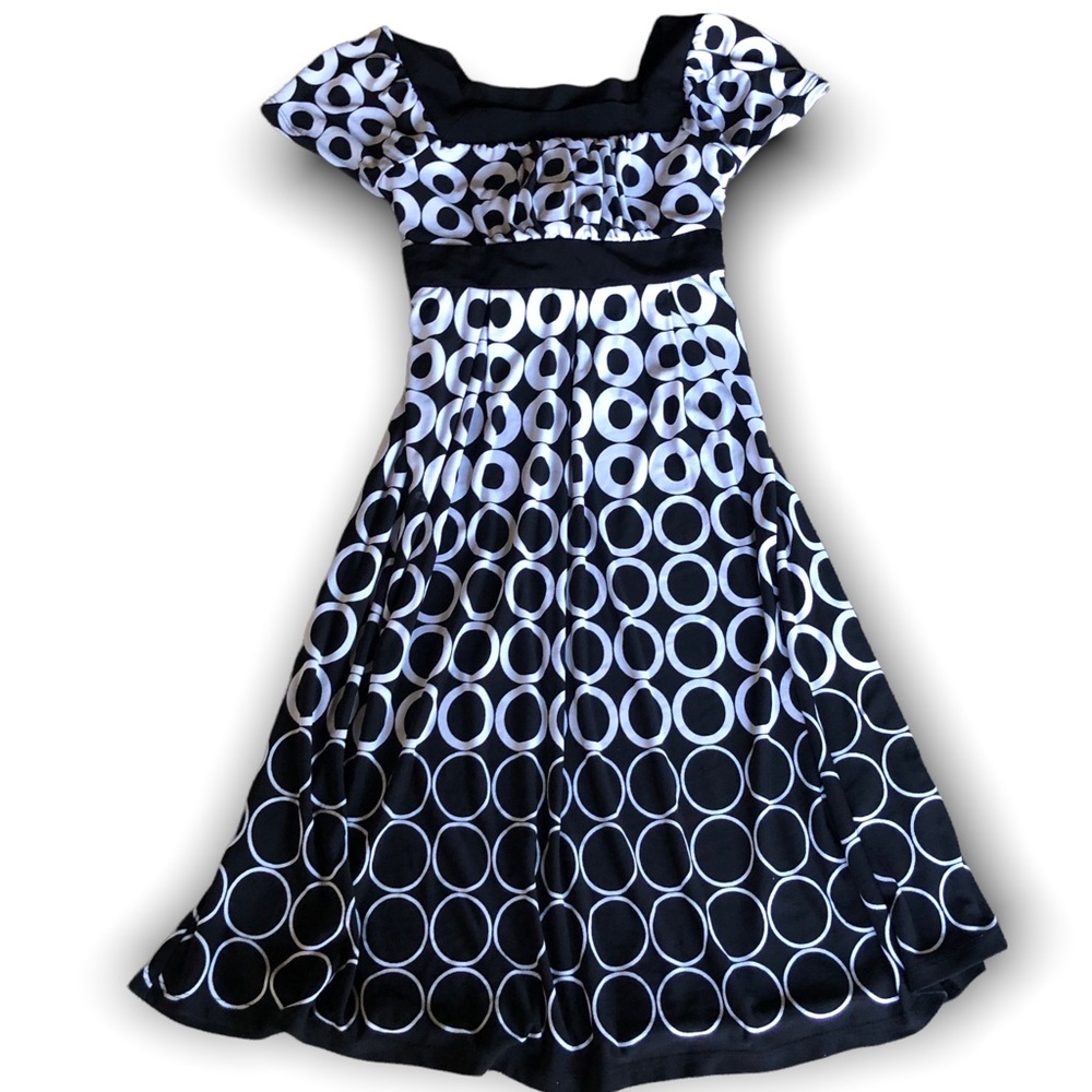 Disorderly Kids Black and White Girls Dress